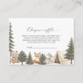 Carte D'accompagnement Let the adventure begin baby shower diaper raffle (Devant)