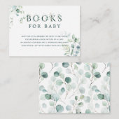 Carte D'accompagnement Lettre botanique Eucalyptus Demande de livre (Devant / Derrière)