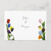Carte D'accompagnement LGBTQ jouer Tulips Fleurs (Dos)