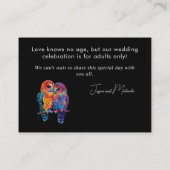 Carte D'accompagnement LGBTQ+ Pas d'enfants Budget mariage Unité éternell (Dos)