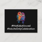 Carte D'accompagnement LGBTQ+ Pas d'enfants Budget mariage Unité éternell (Devant)