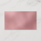 Carte D'accompagnement LGBTQ Rose Gold Moderne Mariage Site Web Enfermé (Dos)