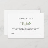 Carte D'accompagnement Liage minimal | Baby shower Déchets (Devant / Derrière)