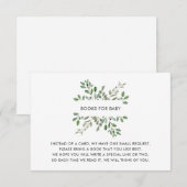 Carte D'accompagnement Liage minimal | Demande de carnet de baby showers (Devant / Derrière)