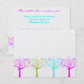 Carte D'accompagnement Liana Claire Shimmery Bat mitzvah Sweet 16 Party (Devant / Derrière)