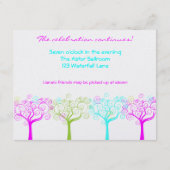 Carte D'accompagnement Liana Claire Shimmery Bat mitzvah Sweet 16 Party (Dos)