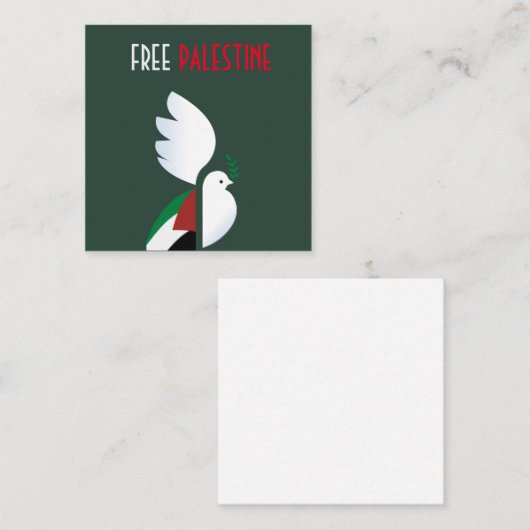 Carte D'accompagnement Libérer la Palestine (Devant / Derrière)