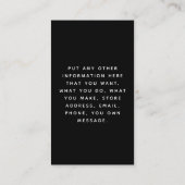 Carte D'accompagnement Liens sociaux blanc sur l'appréciation de commande (Dos)