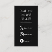 Carte D'accompagnement Liens sociaux blanc sur l'appréciation de commande (Devant)