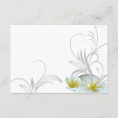 Carte D'accompagnement Lieu de réception Plumeria Flourish (Dos)