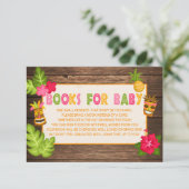 Carte D'accompagnement Lieux de Baby shower Luau (Debout devant)