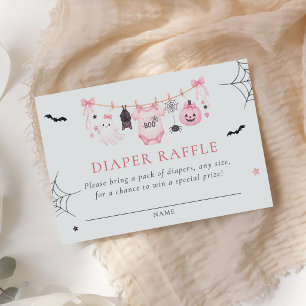 Carte D'accompagnement Ligne de vêtements Halloween Baby Shower Tirage de
