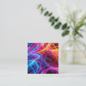 Carte D'accompagnement Lignes de néon (Debout devant)