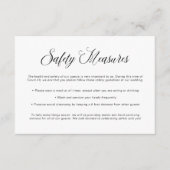 Carte D'accompagnement Lignes directrices sur la sécurité | Informations  (Devant)