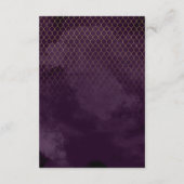 Carte D'accompagnement Lignes fines Gold Abstrait Détails Plum ID867 (Dos)