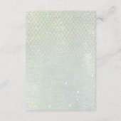 Carte D'accompagnement Lignes fines Résumé en or Détails de sauge ID867 (Dos)