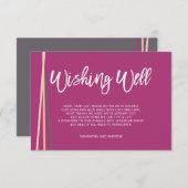 Carte D'accompagnement Lignes simples de typographie rétro souhaitant un  (Devant / Derrière)