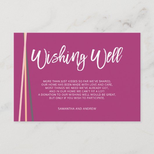 Carte D'accompagnement Lignes simples typographie rétro souhaitant bien m (Devant)