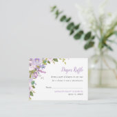 Carte D'accompagnement Lilac Baby shower floral feuille de rousseur (Debout devant)