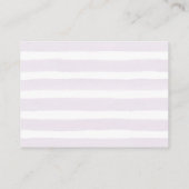 Carte D'accompagnement Lilac Baby shower floral feuille de rousseur (Dos)