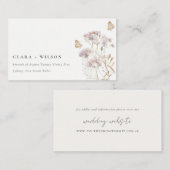 Carte D'accompagnement Lilac Boho Fleur sauvage Fern Mariage botanique (Devant / Derrière)