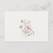 Carte D'accompagnement Lilac Fleur sauvage Fern Foliage Mariage QR Code R (Dos)