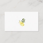 Carte D'accompagnement Limoncello Cocktail Fête des mariées combien de ba (Dos)