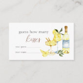 Carte D'accompagnement Limoncello Cocktail Fête des mariées combien de ba (Devant)