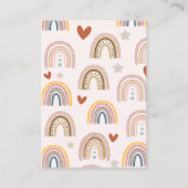Carte D'accompagnement Lindo Arcoiris Boho Acuarela Multicolor (Dos)