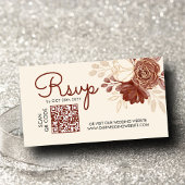 Carte D'accompagnement Linen or parties scintillant QR RSVP Mariage islam