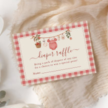 Linge de bébé pomme Baby Shower Tirage au sort de