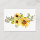 Carte D'accompagnement Lingerie Fête des mariées Zebra Citrouille sur Sun (Dos)