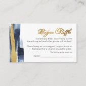 Carte D'accompagnement Lingerie Raffle | Fête des mariées bleue Abstraite (Devant)