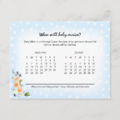 Carte D'accompagnement Lion Cub Bleu Bébé dû Prediction Douche Jeu (Devant)