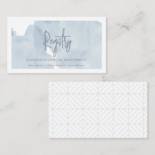 Carte D'accompagnement Liste de mariage Ciel Bleu Cloud 9