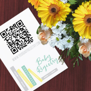 Carte D'accompagnement Liste de naissance de livres pour bébé