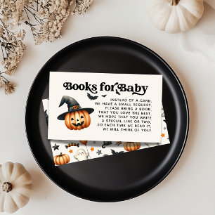 Carte D'accompagnement Little Boo Halloween Livres pour le Baby shower