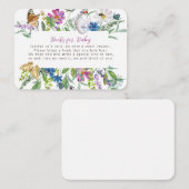 Carte D'accompagnement Little Butterfly Fleur sauvage Spring Books for Ba (Devant / Derrière)