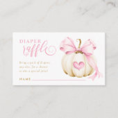 Carte D'accompagnement Little Citrouille est sur la route Diaper Raffle C (Devant)