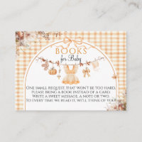 Little Citrouille Floral Bow Fall Baby shower Book
