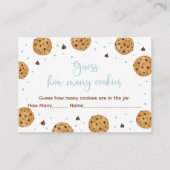 Carte D'accompagnement Little Cookie Blue Boy Devine Combien De Jeu (Devant)