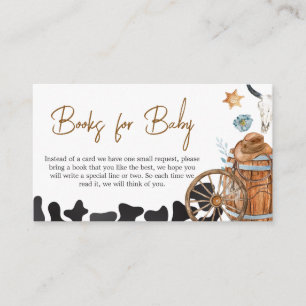 Carte D'accompagnement Little Cowboy Baby showers Livres pour bébé