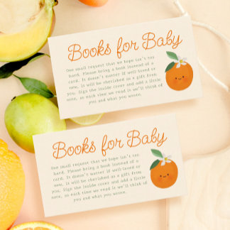 Carte D'accompagnement Little Cutie Baby shower Livres pour bébé