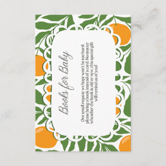 Carte D'accompagnement Little Cutie Citrus Baby Shower Books For Baby