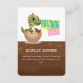 Carte D'accompagnement Little Dinosaur Hatching Soon (Devant)