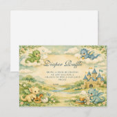 Carte D'accompagnement Little Dragon Storybook Diapper Raffle (Devant / Derrière)