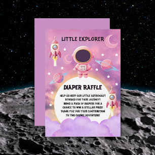 Carte D'accompagnement Little Explorer Modern Purple Baby shower