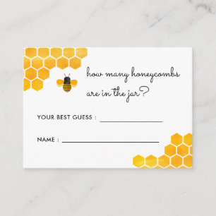 Carte D'accompagnement Little Honey Bee Combien de Honeycombs Jeu
