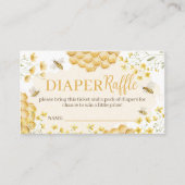 Carte D'accompagnement Little Honey Diaper Raffle Insert (Devant)