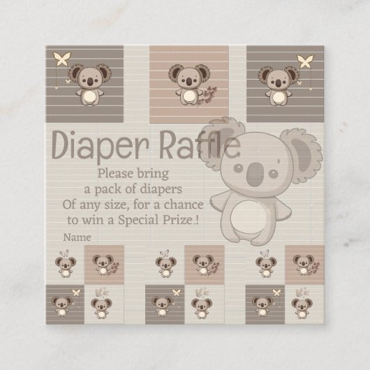 Carte D'accompagnement Little Koala Bliss (Devant)
